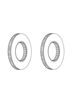 Диск тормозной 434x45x220 RVI/VO вентилируемый