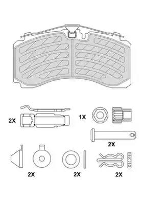 Колодки дисковые 29328 SAF (215x107x31) Knorr
