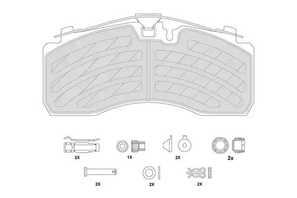 Колодки дисковые 29095 MAN / BPW / MB (211x93x30) Knorr