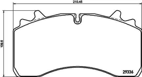 колодки дисковые !29162 22.5'\SAF SKRB 9022WI Wabco Integral