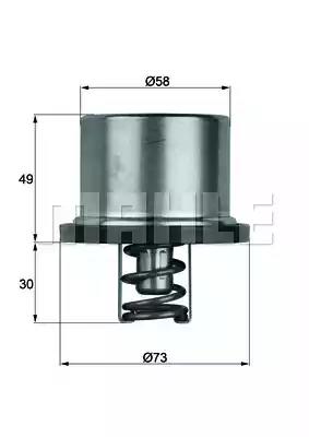 Термостат 82°C. DAF/RVI/VOLVO