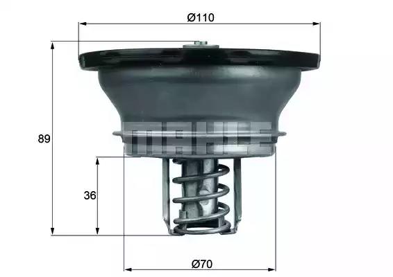 Термостат 82°C, RVI Premium/Kerax/Magnum, VOLVO FH/FM/NH 9/10/12/13/16