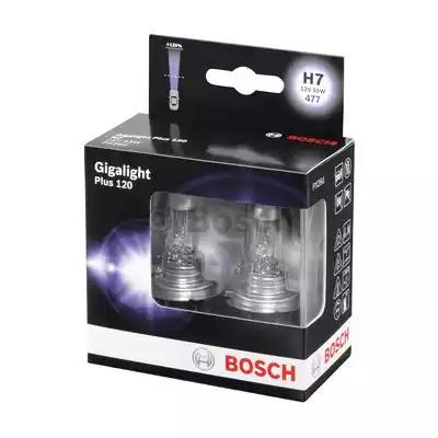Лампа 12V галоген H7 55W BOSCH + 120% Gigalight Plus (к-т 2шт.)