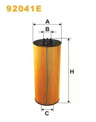 Фильтр масляный H=312 D=117 d=45 MB Actros/Setra