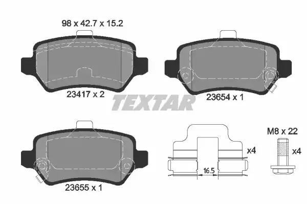 колодки дисковые задние Opel Astra/Combo/Corsa/Meriva/Zafira 98>, KIA Venga 98-04