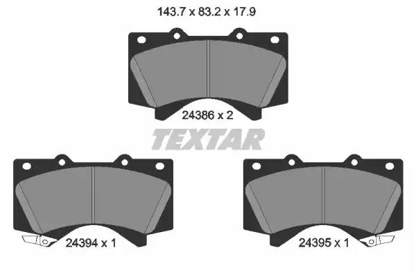 колодки дисковые передние с антискрип. пластинами \Toyota Land Cruiser 4.7 V8/4.5D V8 08>