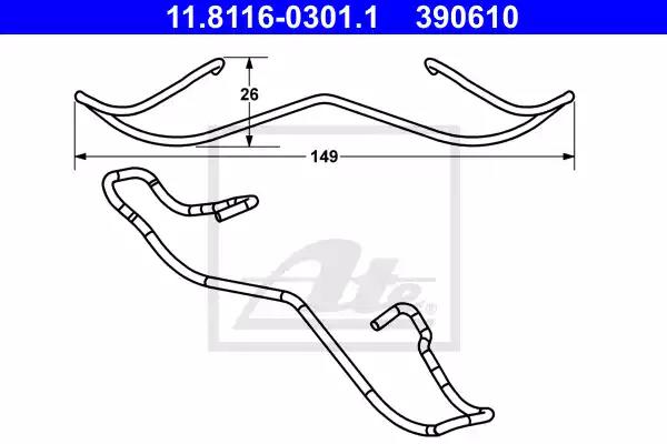 Рем.к-кт тормозных колодок Mazda 3/5 1.4, Renault Laguna 1.6 16V/1.9 dCi 03