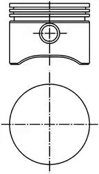 поршень компрессора 1-й рем.d75+0.5с кольцами и пальцем \DAF