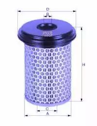 Фильтр воздушный MB     (d=167  D=327  H=256)