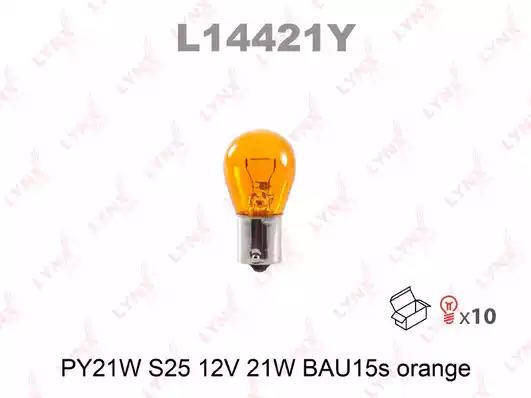 Лампа PY21W 12V BAU15S ORANGE LYNXauto
