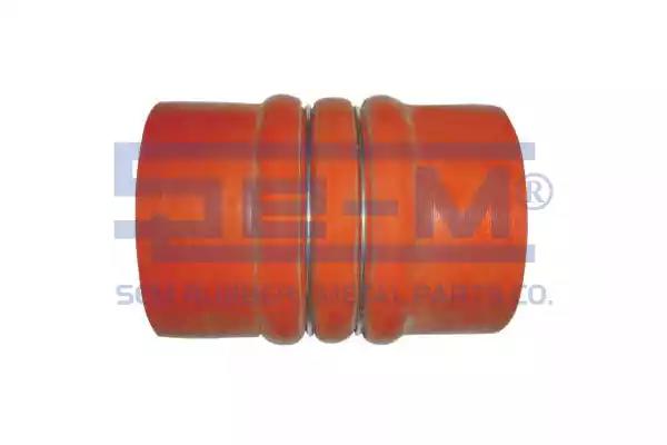 патрубок интеркулера! силикон красный d90 L140 1 ребро \Scania GPRT92/93/112/PRT113/RT142