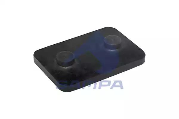 прокладка рессоры пластина 55x80x7.5/13 с 2 выступами d=15 \MB 507-814