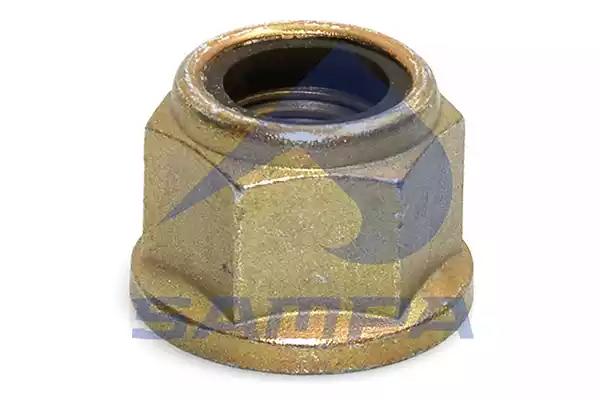Гайка M18x2 H=24 SW27 стремянки с юбкой! желтая оцинк\ MAN