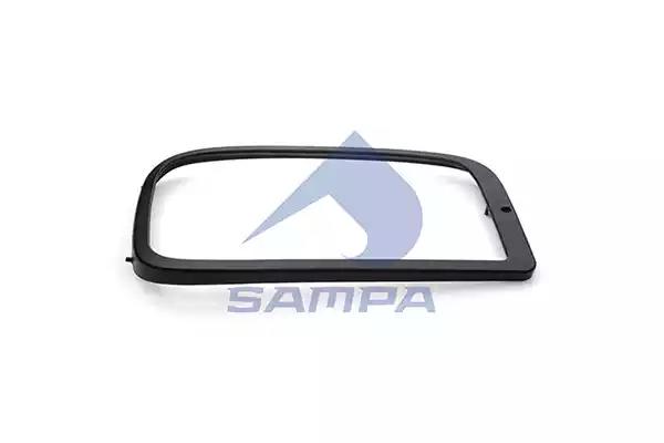 Рамка фары  MB AXOR, правая  (черн)
