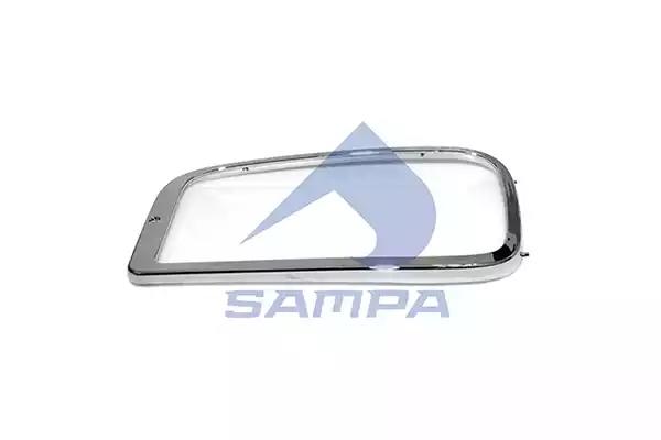 Рамка фары  MB AXOR, левая (хром)