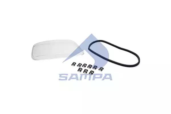 Стекло фары MB ACTROS правое[с зажимом и прокладкой]