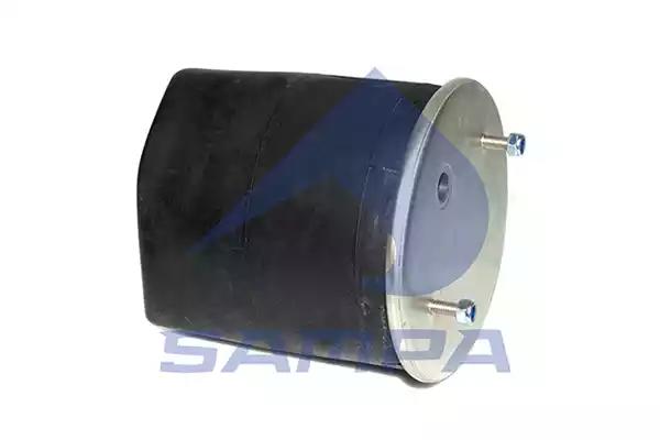 Пневмоподушка без стакана [Верх: 1*M22, 2*M12 | Низ: 1*M20, 4*М12]  GIGANT