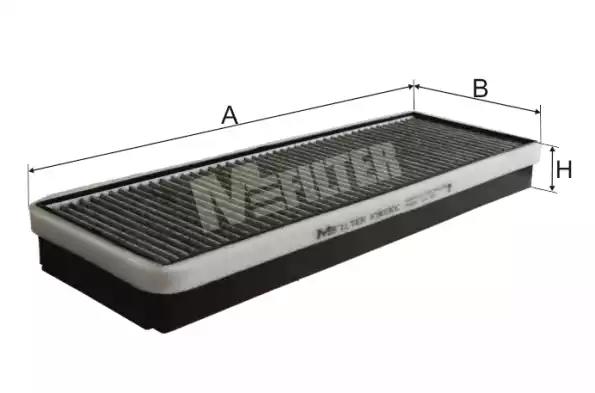 Фильтр салона, угольный MB Actros 96-03/Actros