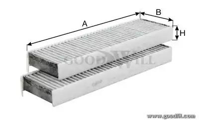 Фильтр салона угольный PSA PARTNER/BERLINGO