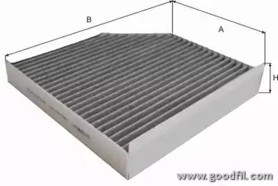 Фильтр салона (угольный) A6 (2011-2017) / A6 Allroad (2012-2019) / A7 (4GA, 4GF) / A8 (2009-2017)