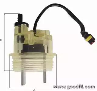 отстойник сепаратора (колба d=65мм) с подогревом