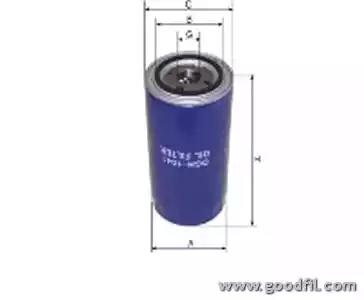 Фильтр масляный гидравл. 1-12 UNF H172 D93 3.5BAR Liebherr