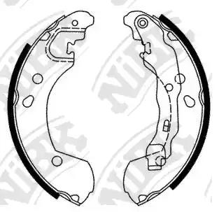 Колодки торм.бараб. NISSAN MICRA 2003 >>, MICRA C+C 2005 >>, NOTE 2006