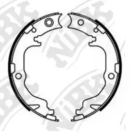 колодки барабанные 167x32\ Mitsubishi Lancer/Outlender 1.6/1.8Di-D/2.0Di-D 07>