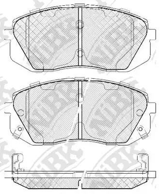 колодки дисковые передние!\ Hyundai ix35 10>, KIA Sportage 10>/Carens 02>
