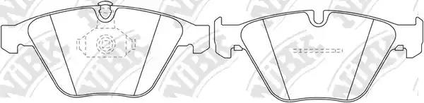 Колодки торм. пер. BMW Serie 1 2.0L 07-10, Serie 5