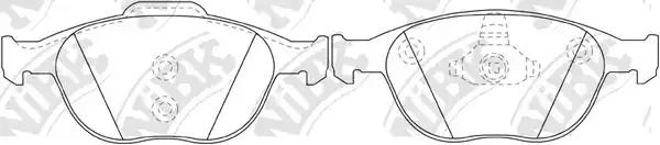 колодки дисковые передние Ford Focus ST 170 2.0i 16V/RS/Transit/Tourneo Connect 01>