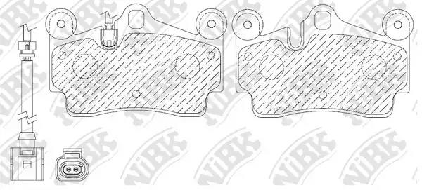 Колодки дисковые задние VW Touareg