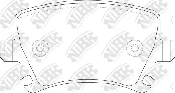 колодки дисковые задние!\ Audi A3 диск 16'' 03>, VW Touran диск 15'' 03>