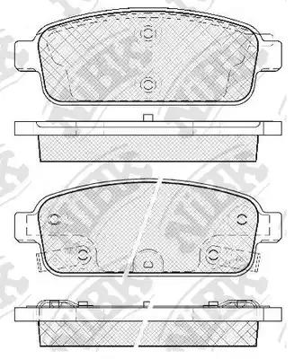 колодки дисковые задние Opel Astra, Chevrolet Cruze 1.4-2.0 09