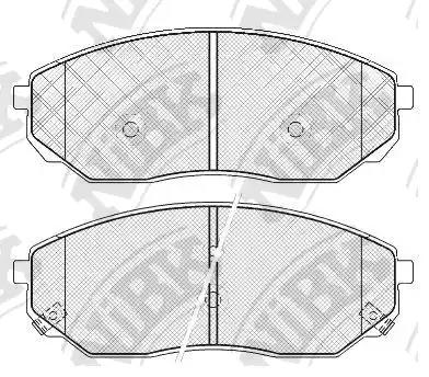 колодки дисковые передние Kia Sorento 2.4i/3.5i/2.5CRDi 0