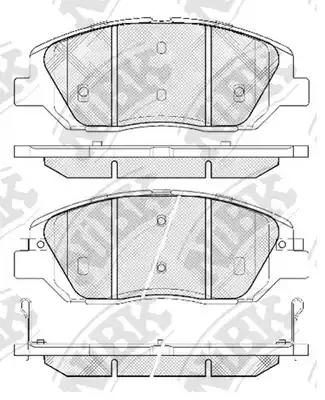 колодки дисковые передние Hyundai Santa Fe 2.2CRDi/2.7i 05>