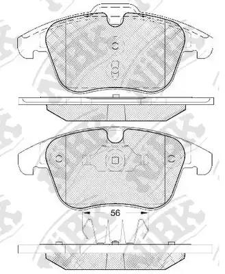 колодки дисковые передние!\ Ford Galaxy/S-max 2.0/1.8TDCi/2.0TDCi 06>