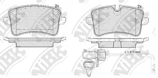 Колодки дисковые задние Audi A4/A5