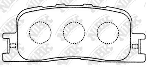 Колодки дисковые задние Chery Fora A21
