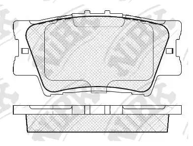 колодки дисковые задние!\ Toyota