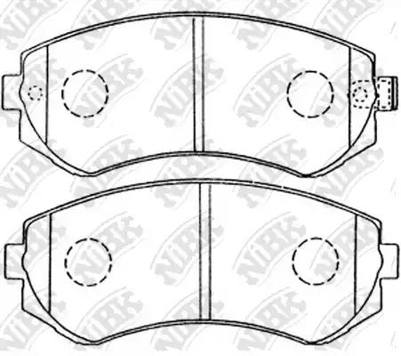 Колодки торм. пер./зад.Patrol GR 2.8/3.0 6/97->[задние]
