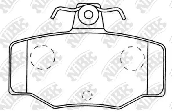 колодки дисковые задние! \Nissan Primera 1.6-2.0/2.0TD 90-02/Almera N16 00-04