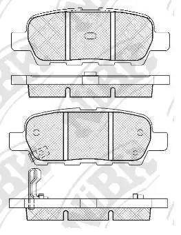 колодки дисковые задние!\ Nissan Murano/X-Trail/Quasqai/Murano 1.6-3.5, Infiniti
