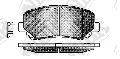 колодки дисковые передние\ Mazda CX-5 2.0/2.0D 11>