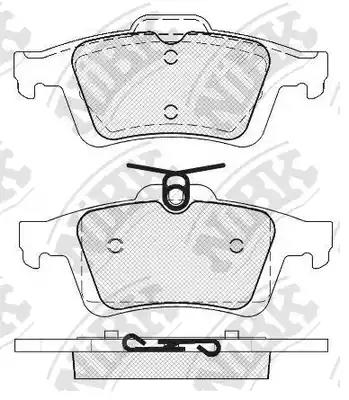 Колодки дисковые Ford Focus задние