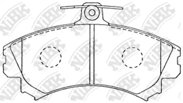 Колодки торм.пер. MITSUBISHI Carisma