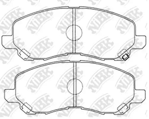 Колодки тормозные MITSUBISHI ASX/LANCER/OUTLANDER/DODGE CALIBER передние