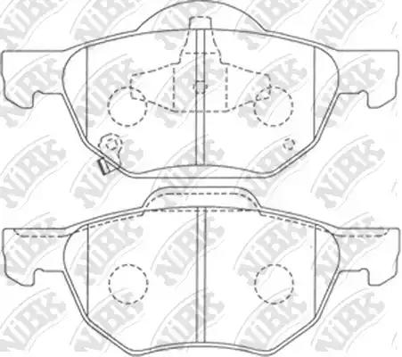 Колодки торм.пер. HONDA Accord VIII 2.0-2.4/CTDI 02/03->