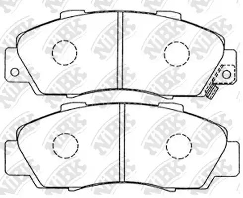 колодки дисковые п.\ Honda Accord 2.0-3.0 90-03/Civic 1.8 16V 97-01
