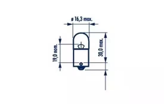 Лампа 24V цокольная R10W 24V-10W (BA15s) (вибростойкая) HD